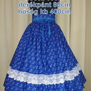 Felnőtt néptánc szoknya 65cm kék, Ruha & Divat, Női ruha, Szoknya, Varrás, MESKA