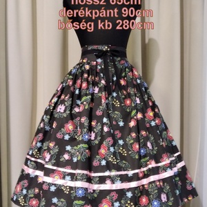 Kamasz néptánc szoknya 65 cm vegyes színek - ruha & divat - női ruha - szoknya - Meska.hu