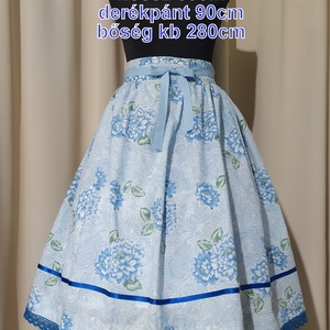 Kamasz néptánc szoknya 65 cm kék - ruha & divat - női ruha - szoknya - Meska.hu