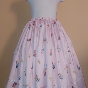 Gyermek néptánc szoknya 45 cm rózsaszín - ruha & divat - gyerekruha - szoknya - Meska.hu