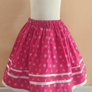 Kisgyermek néptánc szoknya 30 cm piros - ruha & divat - babaruha & gyerekruha - szoknya - Meska.hu