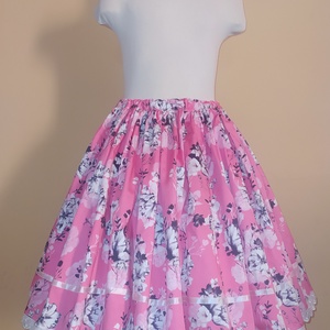 Gyermek néptánc szoknya 45 cm rózsaszín, pink - Meska.hu