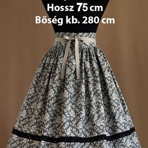 Kamasz néptánc szoknya 75 cm kék, szürke - ruha & divat - női ruha - szoknya - Meska.hu
