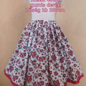 Gyermek néptánc szoknya 45 cm vidám színek - ruha & divat - gyerekruha - szoknya - Meska.hu