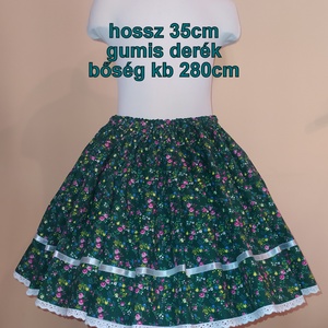 Gyermek néptánc szoknya 35 cm vidám színek - ruha & divat - gyerekruha - szoknya - Meska.hu