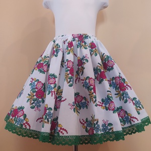 Gyermek néptánc szoknya 35 cm vidám színek - ruha & divat - gyerekruha - szoknya - Meska.hu