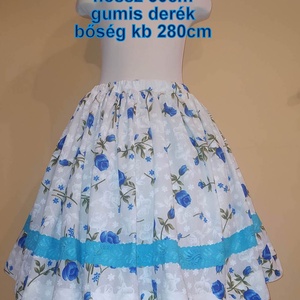 Gyermek néptánc szoknya 50 cm vidám színek - Meska.hu