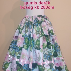 Gyermek néptánc szoknya 55 cm vidám színek, Ruha & Divat, Gyerekruha, Szoknya, Varrás, MESKA