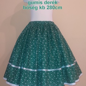 Gyermek néptánc szoknya 55 cm vidám színek - ruha & divat - gyerekruha - szoknya - Meska.hu