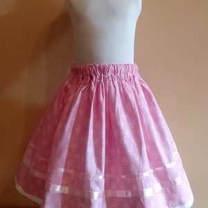 Kisgyermek néptánc szoknya 30 cm rózsaszín, pink, lila - ruha & divat - gyerekruha - szoknya - Meska.hu