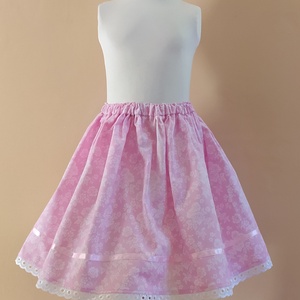 Kisgyermek néptánc szoknya 30 cm rózsaszín, pink, lila - ruha & divat - gyerekruha - szoknya - Meska.hu