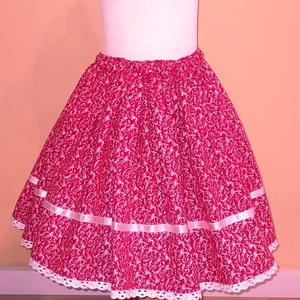 Kisgyermek néptánc szoknya 30 cm pirosak  - ruha & divat - gyerekruha - szoknya - Meska.hu