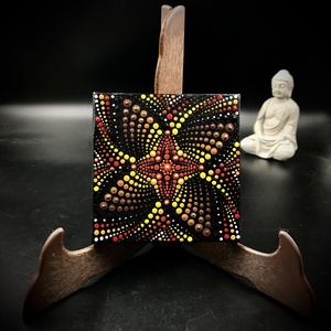 Az Élet körforgása: varázslatos pontozott spirituális mandala festmény vászonra - otthon & életmód - dekoráció - spiritualitás - mandala - Meska.hu
