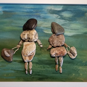 Barátnős séta (22 x 32 cm) - Meska.hu