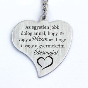 Páromnak a Gyermekeim Édesanyjának Szív Kulcstartó - Meska.hu