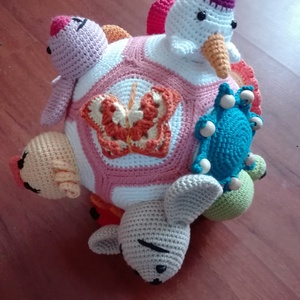 Csörgő-zörgő babalabda amigurumi  - játék & sport - 3 éves kor alattiaknak - babalabda - Meska.hu