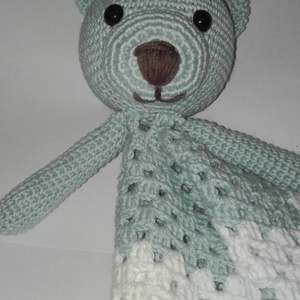 Macis szundikendő - amigurumi - játék & sport - 3 éves kor alattiaknak - alvóka & rongyi - Meska.hu
