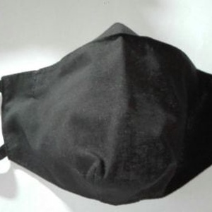 Fekete 3D Textil női arcmaszk - Meska.hu