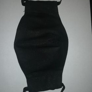 Fekete 3D Textil férfi arcmaszk - Meska.hu