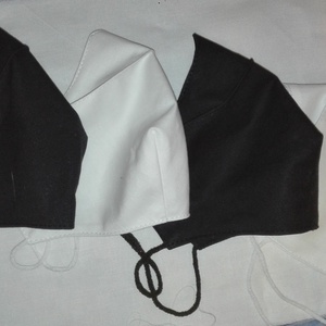 Black and white 3D Textil felnőtt arcmaszk csomag (4db)  - női - női - Meska.hu