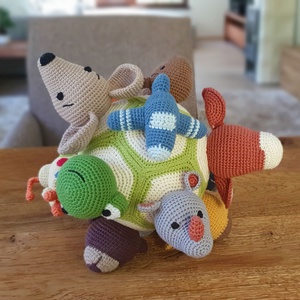Csörgő-zörgő babalabda amigurumi  - játék & sport - 3 éves kor alattiaknak - babalabda - Meska.hu