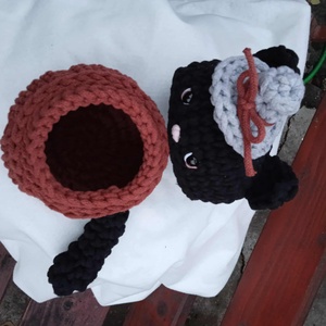 Cica tároló - otthon & életmód - tárolás & rendszerezés - tárolókosár - Meska.hu