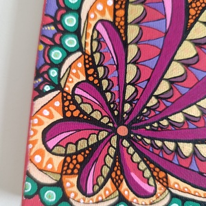 Egyedi akril absztrakt festmény, 30x20 cm-es  - művészet - festmény - akril - Meska.hu