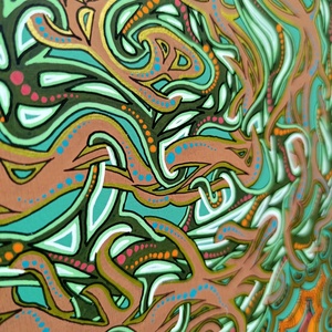 Egyedi akril absztrakt festmény, 40x50 cm - művészet - festmény - akril - Meska.hu