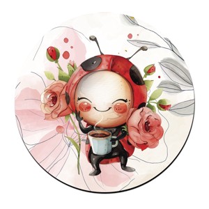 Cuki kávézós katica mintás bögre alátét, , , MESKA