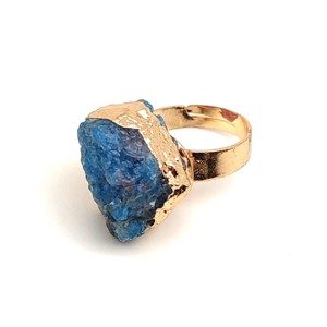 Inspiráló nyers apatit állítható gyűrű 15�20mm, Ékszer, Gyűrű, Gyöngyös gyűrű, , MESKA