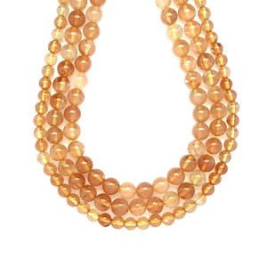 Topáz arany golyó 8mm ékszerkészítő alapanyag (füzér), Kellékek & szerszámok, Ásvány alapanyag, Ásványfüzér, , MESKA