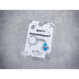 Leszel a koszorúslányom kék angyal medálos kulcstartó, Esküvő, Meghívó & Kártya, Tanú felkérő, , MESKA