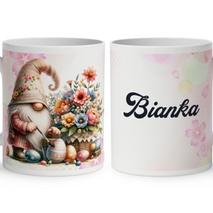 Névvel kérhető - Tojás festő Húsvéti manó mintás bögre, Otthon & Életmód, Konyhafelszerelés, tálalás, Tálalás, Bögre & Csésze, , MESKA