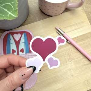 Valentin napi szívecskés matrica, Otthon & Életmód, Papír, írószer, Matrica, matrica csomag, , MESKA