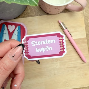 Valentin-napi kupon matrica, Otthon & Életmód, Papír, írószer, Matrica, matrica csomag, , MESKA