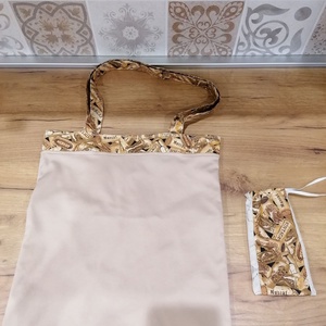 Csipke mintás táska - táska & tok - bevásárlás & shopper táska - shopper, textiltáska, szatyor - Meska.hu