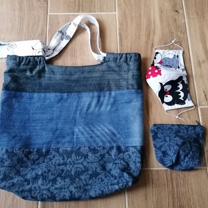 Farmer női táska,szütyő., Táska & Tok, Bevásárlás & Shopper táska, Shopper, textiltáska, szatyor, Varrás, MESKA