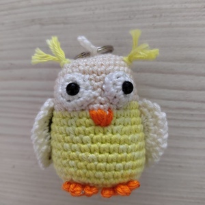 Színes horgolt madár, Táska & Tok, Kulcstartó & Táskadísz, Kulcstartó, Horgolás, MESKA