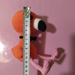 Horgolt flamingó - játék & sport - plüssállat & játékfigura - madár - Meska.hu