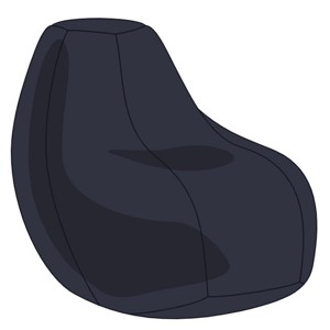 Navy Tini Babzsákfotel Huzat, Otthon & Életmód, Bútor, Babzsák huzat, Babzsák, , MESKA