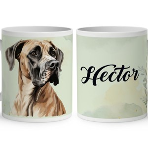 Névvel kérhető - Barna (dán) német dog portré mintás bögre, Otthon & Életmód, Konyhafelszerelés, tálalás, Tálalás, Bögre & Csésze, , MESKA