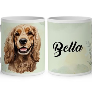 Névvel kérhető - Cser Amerikai cocker spániel portré mintás bögre, Otthon & Életmód, Konyhafelszerelés, tálalás, Tálalás, Bögre & Csésze, , MESKA