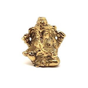 Réz figura Ganesha arany 3,5x3cm, Otthon & Életmód, Dekoráció, Spiritualitás, , MESKA