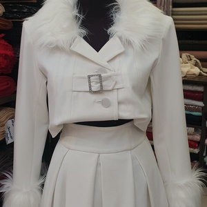 Fehér kosztüm - ruha & divat - női ruha - blézer & kosztüm - Meska.hu