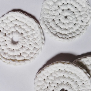 Fehér horgolt poháralátét - otthon & életmód - dekoráció - Meska.hu