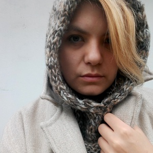 Barnás puha kapucni - ruha & divat - sál, sapka, kendő - Meska.hu