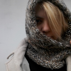 Barnás puha kapucni - ruha & divat - sál, sapka, kendő - Meska.hu