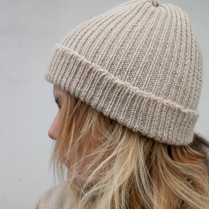 Vajszín kötött sapka - ruha & divat - sál, sapka, kendő - sapka - Meska.hu