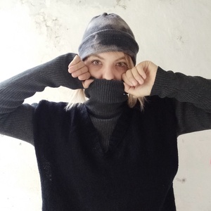 Viharfelhő kötött sapka - ruha & divat - sál, sapka, kendő - sapka - Meska.hu