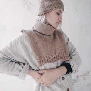 Kötött Tweedsapka / Sütitészta - ruha & divat - sál, sapka, kendő - sapka - Meska.hu